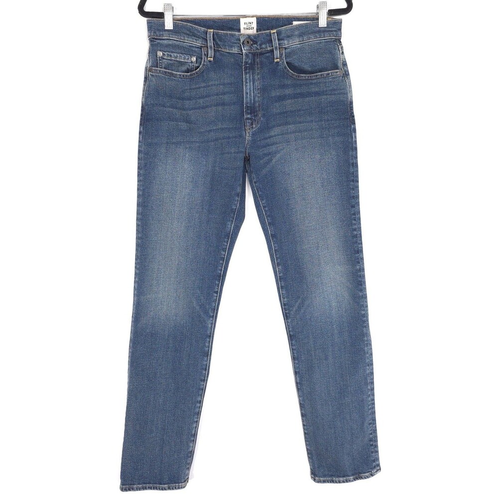 FLINT AND TINDER Men’s Jeans 31x31 USA MADE Straight Fit Stretch Cotton FT 036